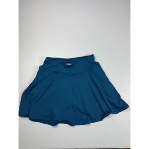 Oalka Athletic Tennis Skirt Active Performance‎ Skort with Built-in Shorts S